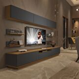 Decoraktiv Trendstyle 8YS Mdf Tv Ünitesi Tv Sehpası - Pera - Antrasit