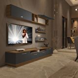 Decoraktiv Trendstyle 5220 Mdf Tv Ünitesi Tv Sehpası - Pera - Antrasit