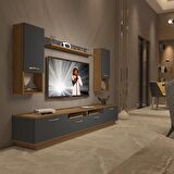 Decoraktiv Trendstyle 5220DA Mdf Tv Ünitesi Tv Sehpası - Pera - Antrasit