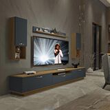 Decoraktiv Trendstyle 270DA Mdf Tv Ünitesi Tv Sehpası - Pera - Antrasit