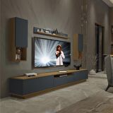 Decoraktiv Trendstyle 270DAS Mdf Tv Ünitesi Tv Sehpası - Pera - Antrasit