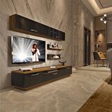 Decoraktiv Trendstyle 5 Mdf Tv Ünitesi Tv Sehpası - Pera - Siyah