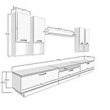 Decoraktiv Trendstyle 8DA Mdf Tv Ünitesi Tv Sehpası - Pera - Siyah