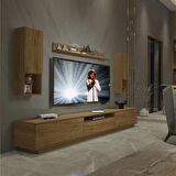 Decoraktiv Trendstyle 270DAS Mdf Tv Ünitesi Tv Sehpası - Naturel Pera