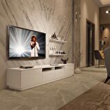 Decoraktiv Trendstyle 220RS Slm Tv Ünitesi Tv Sehpası - Parlak Beyaz