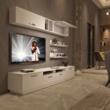 Decoraktiv Trendstyle 5220 Slm Tv Ünitesi Tv Sehpası - Parlak Beyaz