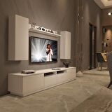 Decoraktiv Trendstyle 5220DS Mdf Tv Ünitesi Tv Sehpası - Parlak Beyaz
