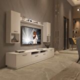 Decoraktiv Trendstyle 5220DA Slm Tv Ünitesi Tv Sehpası - Parlak Beyaz