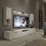 Decoraktiv Trendstyle 270DA Mdf Tv Ünitesi Tv Sehpası - Parlak Beyaz