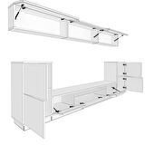 Decoraktiv Trendstyle 9 Mdf Tv Ünitesi Tv Sehpası - Ceviz - Antrasit