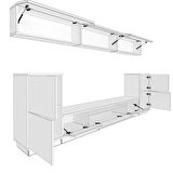 Decoraktiv Trendstyle 9 Mdf Tv Ünitesi Tv Sehpası - Ceviz - Siyah