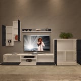 Decoraktiv Eko 6b Mdf Dvd Tv Ünitesi Tv Sehpası - Beyaz Siyah Mermer