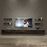 Decoraktiv Trendstyle 270rs Mdf Tv Ünitesi Tv Sehpası - Pera Siyah Mermer