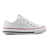 Benetton Çocuk Bağcıklı Beyaz Keten Ayakkabı BN30685-01