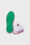 Benetton Kız Bebek Beyaz Pembe Keten Ayakkabı BN30648-177