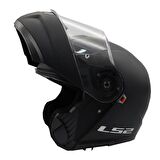 LS2 STROBE 2 MAT SİYAH KASK (M)