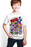 Brawl Stars Baskılı Çocuk T-shirt garalio