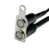KNMASTER B210 MOTOSİKLET SİS FARI İKİLİ AÇ KAPA BUTONU KIRMIZI LEDLİ