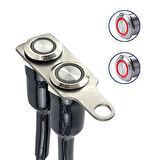 KNMASTER B210 MOTOSİKLET SİS FARI İKİLİ AÇ KAPA BUTONU KIRMIZI LEDLİ