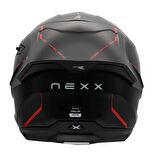 NEXX Y.100R REACT MAT SİYAH-KIRMIZI KASK S