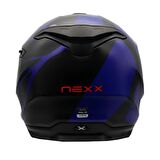 NEXX Y.100 B-SIDE MAT SİYAH-NAVY MAVİ KASK 2XL