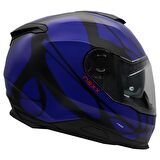 NEXX Y.100 B-SIDE MAT SİYAH-NAVY MAVİ KASK 2XL