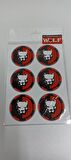WOLFDROP UNİVERSAL PİTBULL A5 PARÇALI STİCER KIRMIZI