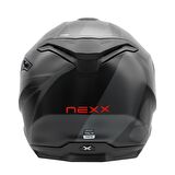 NEXX Y.100 B-SIDE MAT SİYAH-GRİ KASK S
