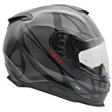 NEXX Y.100 B-SIDE MAT SİYAH-GRİ KASK S