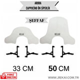 RELLAX KISA ARORA CAPPUCİNO 50 / 125 2019-2023 UYUMLU ŞEFFAF 33CM