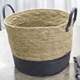 T.Concept Dayanıklı Dekoratif Rattan Hasır Sepet L 