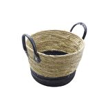T.Concept Dekoratif Dayanıklı Rattan Hasır Sepet Küçük Boy