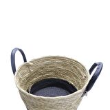 T.Concept Dekoratif Dayanıklı Rattan Hasır Sepet Küçük Boy