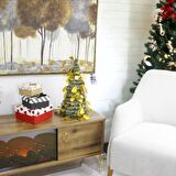 T.Concept Yılbaşı Masa Süsü Yeni Yıl Yapay Noel Ağacı Parlak Sarı