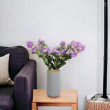T.Concept Dekoratif Zarif Dayanıklı Lila Yapay Çiçek 80 cm 