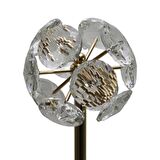 T.Concept Dekoratif Zarif, Parlak, Cam Kristalli Dekoratif Obje Gold 47 cm