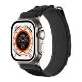 Gpack Apple Watch 9 45mm Kordon Hasır Naylon Örgü Strap Kayış KRD106