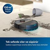 Philips HomeRun 7000 Serisi Aqua XU7000/01 Siyah Gold Akıllı Robot Süpürge