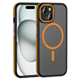 Gpack Apple iPhone 15 Kılıf Magsafeli Mat Silikon Ant Kapak