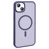 Gpack Apple iPhone 15 Plus Kılıf Magsafeli Mat Arka Yüzey Sio Kapak
