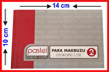 Pastel Para Makbuzu (Cep Tipi - Küçük Boy) 10x14 cm Otokopili 1 Asıl 1 Suret 2 Nüsha 72 Adet