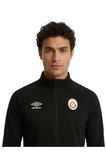 Galatasaray Orijinal Lisanslı Dik Yaka Fermuarlı Umbro Siyah Sweat