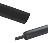 DARALAN MAKARON 20MM SİYAH 1MT