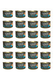Schesir After Dark Parça Etli Tavuk ve Bıldırcın Yumurtalı Kedi Konserve 80 Gr. X 24 Adet