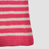 Uretti - Yıldız 7202 - El Yapımı Çiçek Motif Askılı Örgü Bluz 53cm - Pembe
