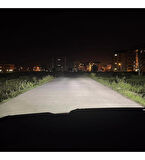 C6 Led Xenon 2 Adet H3 Led Xenon 36W 3800LM Led Zenon Beyaz Renk Işık Turbo Fanlı