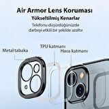 Baseus 14 Plus Magsafe Uyumlu Armor Kamera Korumalı Kılıf Ve Tempered Ekran Koruyucu Set 14 Plus Kılıf Ekran Koruyucu Set