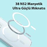 Baseus Darbe Emici Güçlü Magsafe İphone 14 Pro Max Kılıf Ve Ekran Koruyucu Sararmaz Kılıf