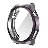 Coofbe Huawei Watch GT 3 Pro 43mm Ful Kaplama Koruyucu Kılıf, Soft Silikon Darbe Emici Saat Kılıf
