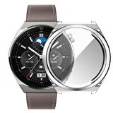 Coofbe Huawei Watch GT 3 Pro 43mm Ful Kaplama Koruyucu Kılıf, Soft Silikon Darbe Emici Saat Kılıf